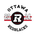 REDBLACKS 2014 CREST LOGO STICKER
