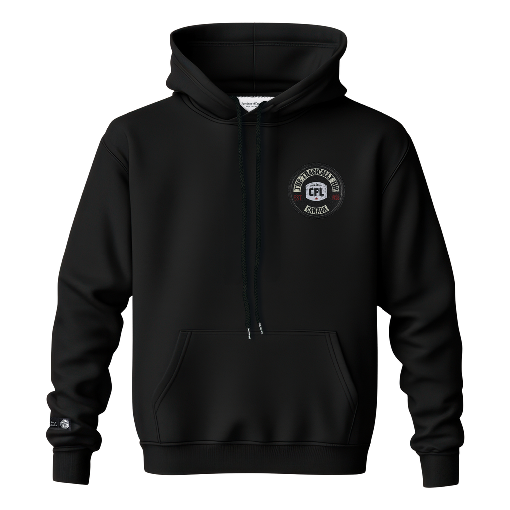 REDBLACKS CFL X TRAGICALLY HIP HOODIE BLACK