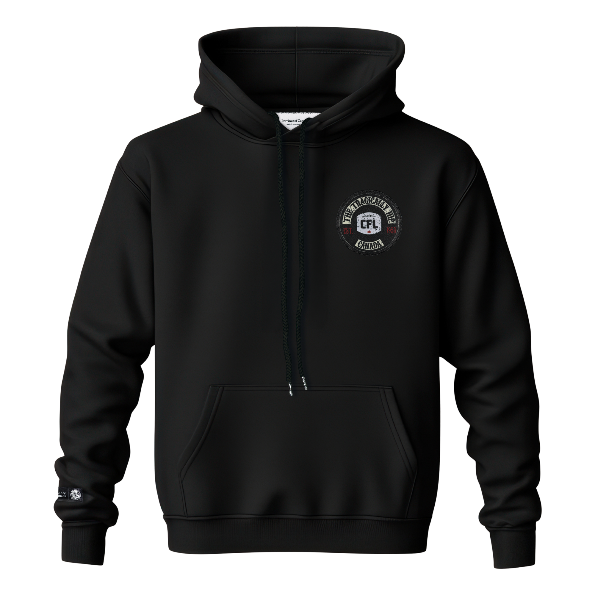 REDBLACKS CFL X TRAGICALLY HIP HOODIE BLACK