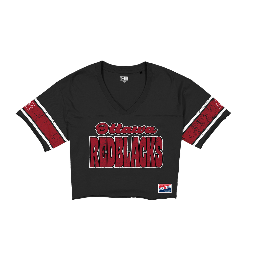REDBLACKS WOMEN'S THROWBACK CROP TEE