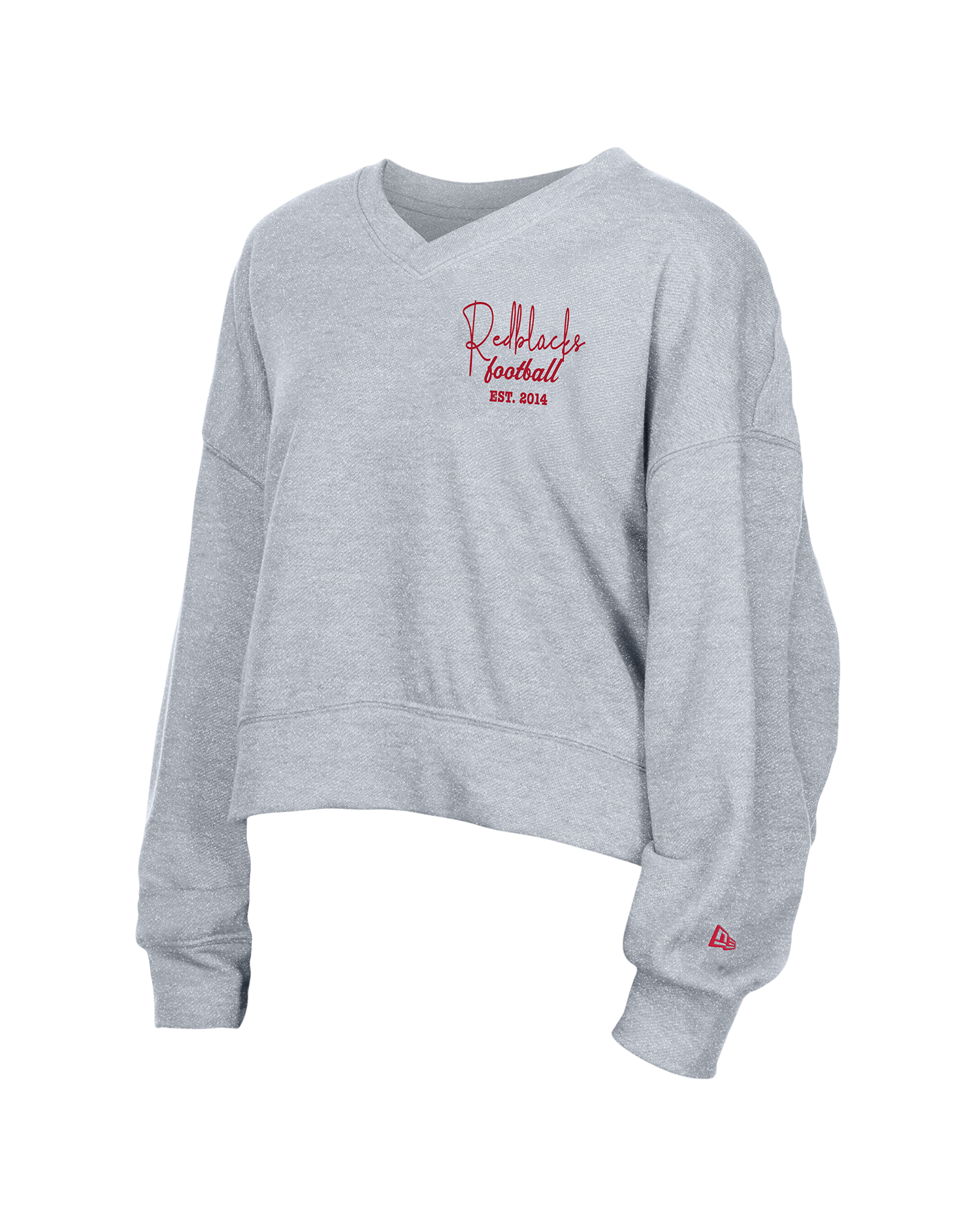 REDBLACKS WOMEN'S GLAM GAME V-NECK CREW