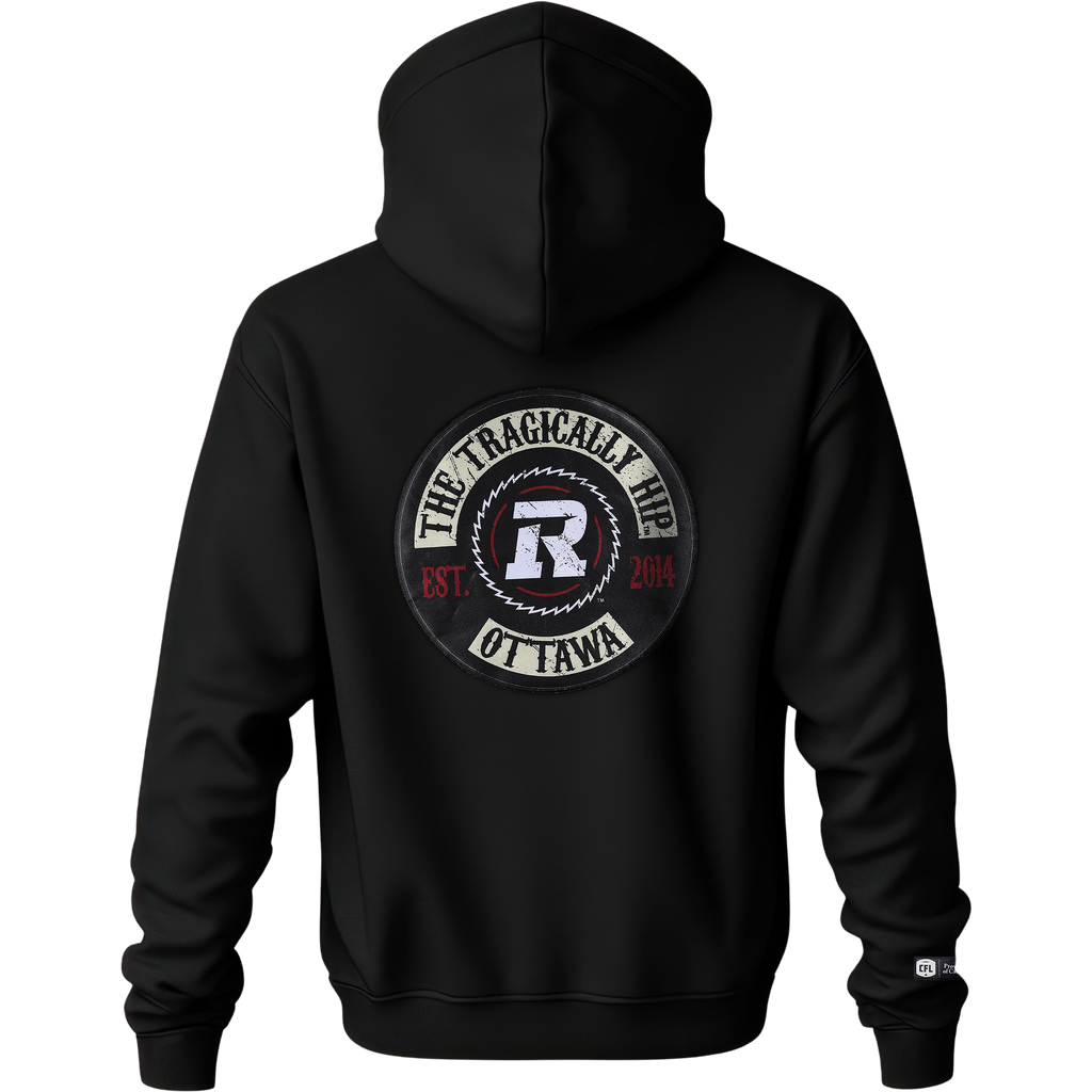 REDBLACKS CFL X TRAGICALLY HIP HOODIE BLACK