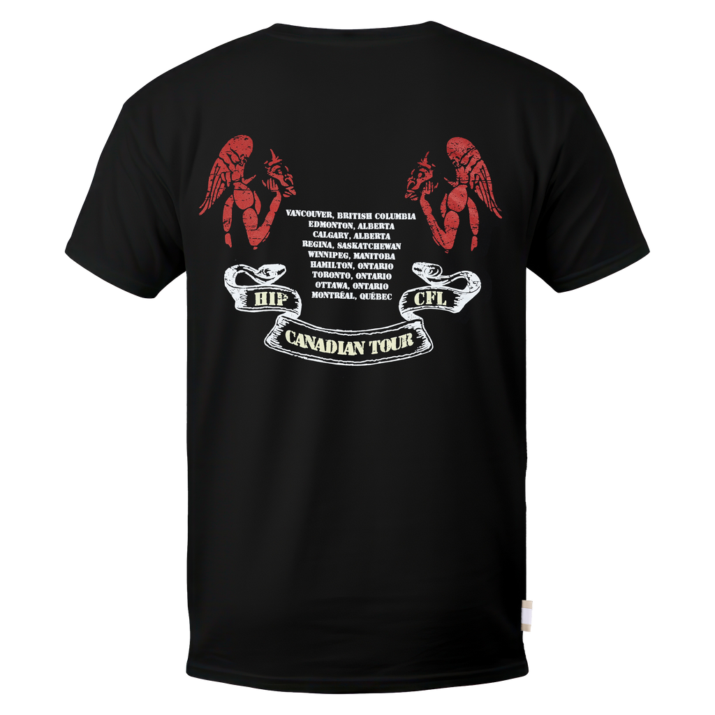 REDBLACKS CFL X TRAGICALLY HIP TEE