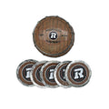 REDBLACKS 5 PACK BARREL COASTER SET