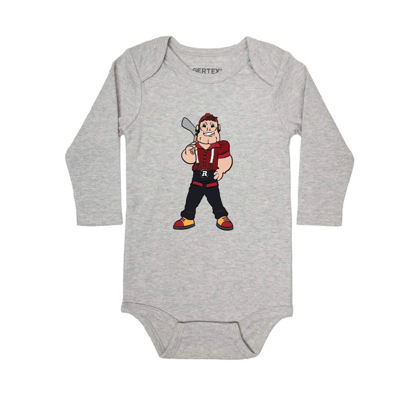 REDBLACKS BIG JOE LONG SLEEVE ONESIE