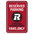 REDBLACKS RESERVED PARKING SIGN