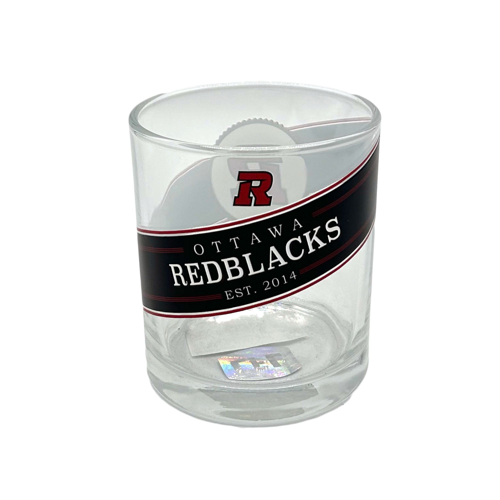 REDBLACKS EST ROCK GLASS