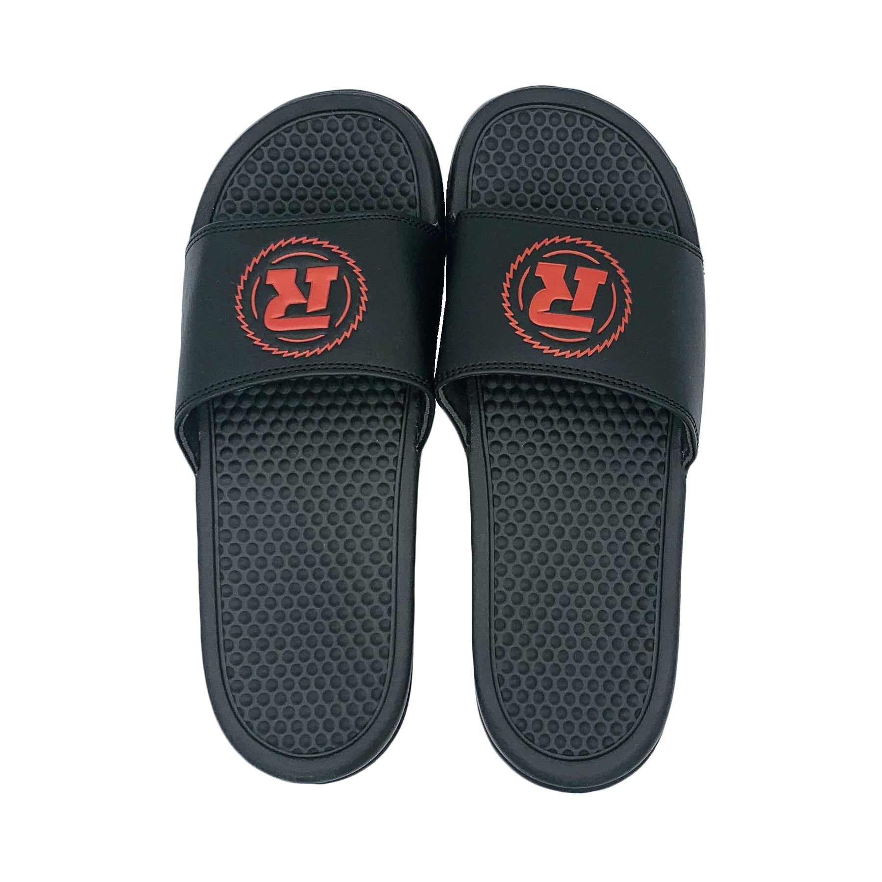 REDBLACKS LOCKER ROOM SLIDES